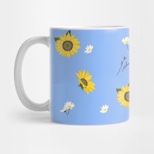 Summer Sunflower Pattern Mug